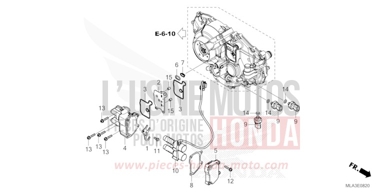 LINEARMAGNETVENTIL von CMX 1100 "Rebel" GUNMETAL BLACK METLLIC (NHC52) von 2023